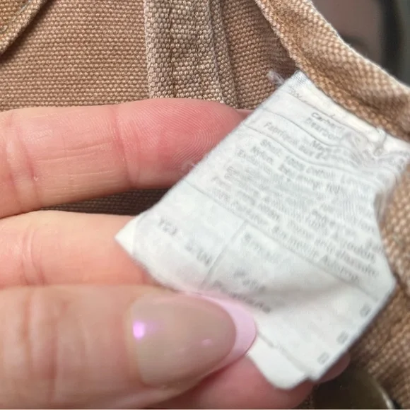 Carhartt Tan Kids Work Overalls size small - Picture 6 of 6